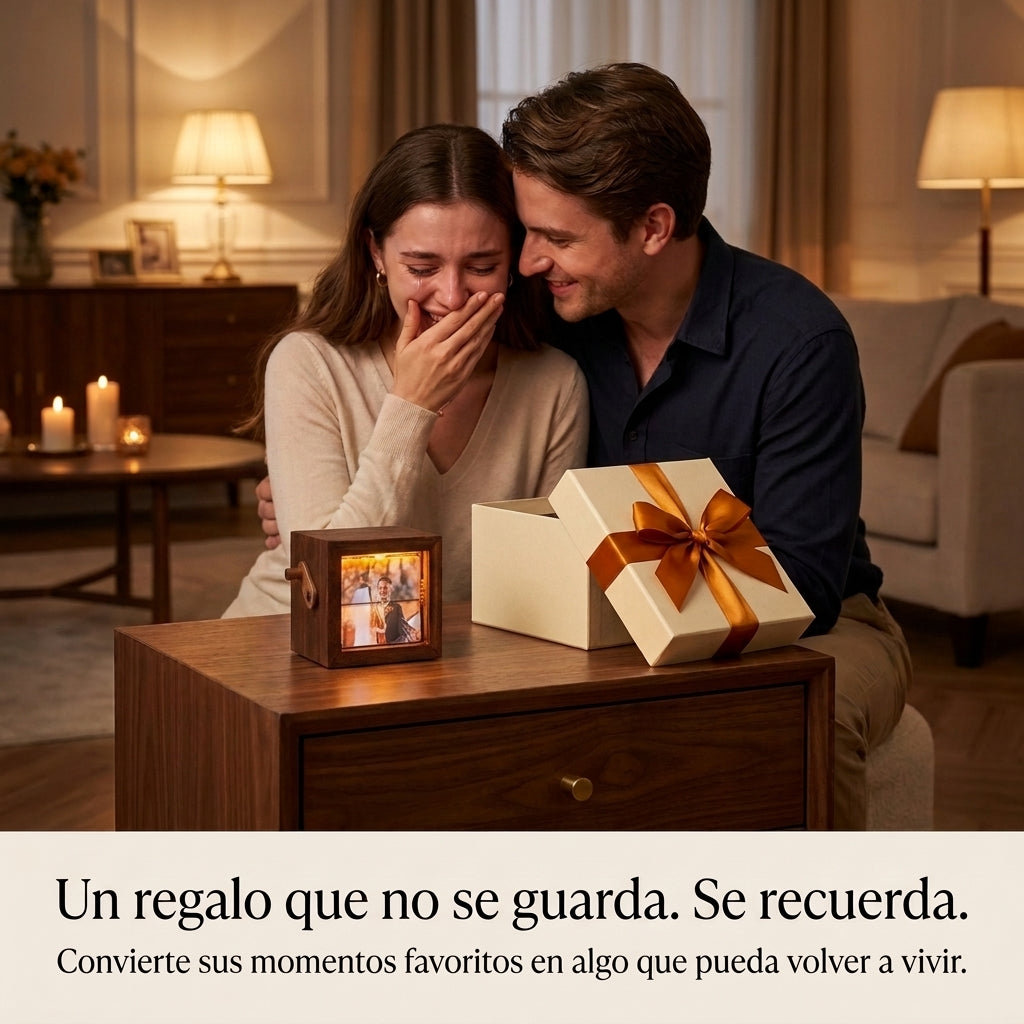Wooden flipbook: your photos come to life